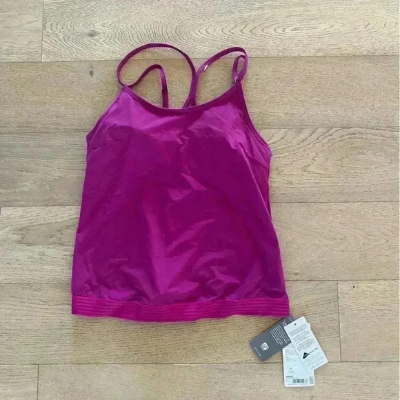 NWT Athleta Cross Back Swim Tank 36B/C Pink $74 - Picture 1 of 3